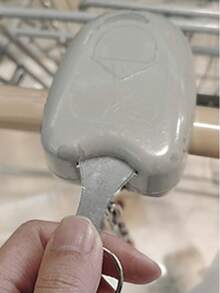 1个/3个装 方便耐用的不锈钢购物车钥匙扣，适用于超市手推车