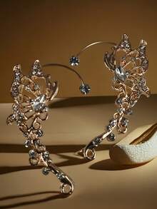 2 件蝴蝶仙子耳环，非常适合跳舞、日常聚会和节日。万圣节