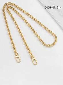 Bag Chain Strap Accessories, Metal Shoulder Strap Decoration Chain For DIY Bag Conversion, Adjustable Crossbody Chain Length - Gold - View 7