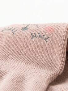 5 Pairs New Cartoon Dotted Anti-Slip Socks, Cute Animal Design Suitable For Trampoline, Amusement Park, All Seasons - Multicolor - View 4