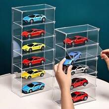 1pc Transparent 4WD Car Model Display Stand, 4/5/6 Tier Sunglasses Organizer, Makeup Organizer, Ideal For Hobbyists And Home Storage, Durable Structure Design, Back To School Or Holiday Gift