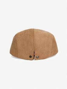 1pc Solid Color Minimalist Beret Hat, Adjustable Circumference Retro Warm Newsboy Cap, Suitable For Autumn/Winter Outings, Fashionable Accessory, Great Gift,Summer,Beach,Holiday,Festival,Travel - Multicolor - View 8