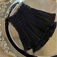 1 Pair Nail Art Photo Shoot Cuffs, Nail Art Lace Wrist Sleeves, Elastic Wrist Cuffs For Sleeves Lace Cuff Shooting Background Props, Lolita Lace Gloves Women's Floral Lace Short Wrist Cuff For Wedding Masquerade, Sweater Cuffs