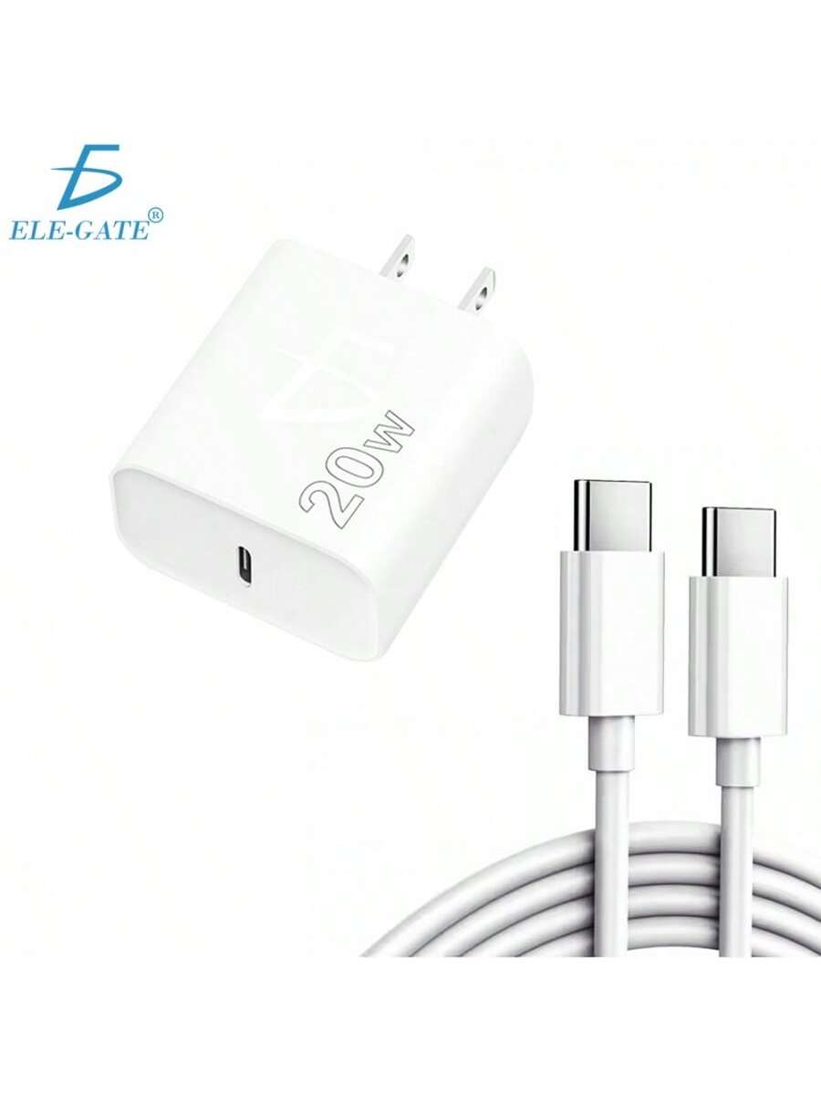 Kit de carga rápida de 20W tipo C con cable de 2 metros