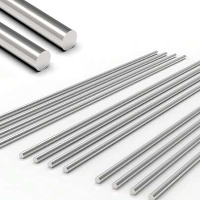 12Pcs 3 Mm X 300 Mm 304 Stainless Steel Round Rod, Metal Shaft, Stainless Steel Smooth Rods Industry, Metal Working Hobbies And 12Pcs (12, 3mm * 300mm)