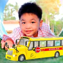 Juguete de camión de autobús escolar grande - Blanco - Ver 3