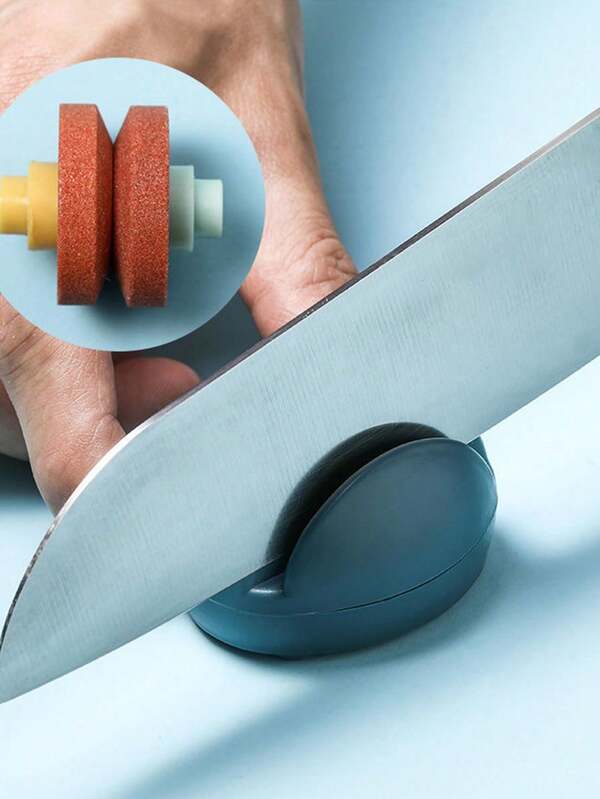 Piedra de afilar con diseño de rana de dibujos animados, afilador rápido de cocina, herramienta de afilado de cuchillos y tijeras de cocina, pequeña herramienta de cocina. Herramientas manuales, convenientes y prácticas. Restaura las hojas desafiladas, utensilios de cocina, suministros de cocina, accesorios de cocina, artículos de cocina para el hogar.