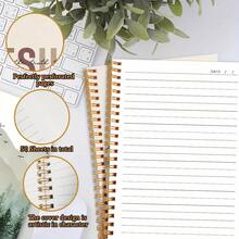 1pc 5.5x8.3in With 50 Sheets 100page Jesus - Centered Spiritual Spiral Notebook Writing Notebook Diary NoteBook Bible Verse Office Stationery School Supplies Birthday Christmas Notebook Perfect Gifts - 1pc - View 6