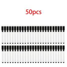 Magnetyczne markery suchościeralne 10/20/40/50/100 szt. – pisaki do tablic suchościeralnych z cienką końcówką i gumkami, czarne markery o niskim zapachu do klasy/biura/domu, magnetyczne markery do tablic szklanych i metalowych, artykuły piśmiennicze