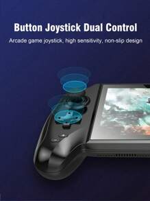 1pc 7-Inch Large-Screen Multi-Function Handheld Game Console Including 3000 Nostalgic Arcade Games 9 Classic Emulators GBA/FC Etc. Rechargeable Can Be Connected To A TV Supports Picture Recording Music Video E-Books Games Can Be Archived Retro Handheld Joystick Handle Gift For Boyfriend And Husband's Holiday Birthday