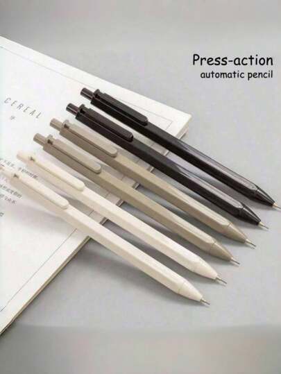 0.5mm And 0.7mm Lead Core Mechanical Pencil Sets (1/2/3 Sets): Various Styles. Ideal For Back-To-School Season, School Supplies, Essential Study Supplies, Office Supplies And Desktop Decoration. Suitable As Christmas Gifts, Home Decoration, Stationery And Essential Items For The Back-To-School Season. Back-To-School Season.