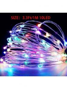 1PC LED Battery Box Copper Light String, Battery Powered, Suitable For Parties, Birthdays, Valentine's Day, Weddings, Anniversaries, Halloween, Christmas, Easter Decorative Atmosphere LED Light String Christmas Decoration XMAS Decor Christmas Tree Gift Decor Thanksgiving Wedding Home Decor Home Decor Fall Decor Autumn Decor Birthday Decorations For Gifts Party Supplies Indoor Outdoor Garden Holiday Festival Decor Halloween Decor Wall Decor Halloween Ornaments