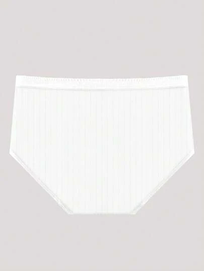 5pcs Random Color Cute Bow Decor Panties, Girls' Solid Color Comfortable Everyday Underwear
