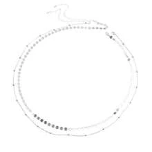 2 件复古金色金属亮片串珠腰链套装，性感时尚身体链，适合海滩度假，女士派对礼物