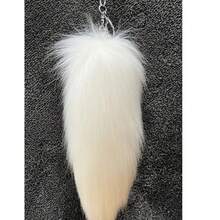 1 pezzo Nuovo ciondolo a forma di coda di lupo/volpe finta 2025, portachiavi in peluche, decorazione a pupazzo cartoni animati per zaino, borsa, chiavi dell'auto, regalo perfetto per compleanno, Ognissanti, Natale - Ragazzi e Ragazze - Multicolore - Visualizzare 6