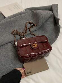 Dedoo 高品质手提包 女款手提包 2024新款 小巧香水链小包 时尚百搭斜挎包 单肩包 新颖 - 紅色 - 查看 6