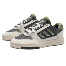 Adidas Originals Drop Step Low 2.0 Casual Comfortable Sneakers, Lightweight Travel Shoes JP9209, - Hanyu White/Dark Silver Metal/Dark Green - View 2