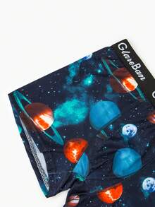 Conjunto de 4 piezas de calzoncillos tipo bóxer para hombre, bragas para hombre, ropa interior de marca y calzoncillos para hombre, conjunto de caja de calzoncillos de lujo - Negro - Ver 10