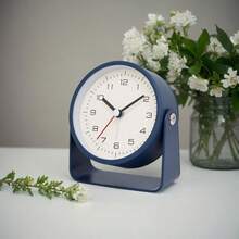 1pc Minimalist 3-Inch Metal Rotary Alarm Clock, Silent Quartz Analog Desk Digital Clock (Suitable For Living Room, Bedroom, Office Decor) Home Decor Room Decor - Multicolor - View 20