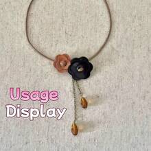 10pcs 3D Flower Shaped High-End Wooden Decorative Buttons Can Be Used For Clothing Buttons Such As Coats, Sweaters, Knitwear, Windbreakers, Jackets, Etc. They Have A Strong Sense Of Three Dimensionality And Can Also Be Used For DIY Handmade Decorations, With A Variety Of Colors And Sizes. - Multicolor - View 8