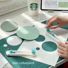 1 pieza Herramienta de corte manual ligera de 360 grados, cortador rotativo hecho a mano, diámetro de corte mínimo 2 cm, diámetro de corte máximo 20 cm