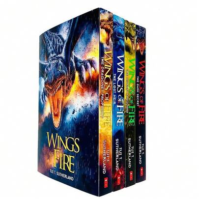 Series Books 1 - 4 Collection Set By Tui T Sutherland (Dragonet Prophecy, The Lost Heir, The Hidden Kingdom & The Dark Secret)
