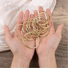 10/15/20/25/30 buc inele metalice de 2/3/4 inch pentru artizanat, cercuri aurii, cercuri florale din macrame, inele pentru prinzătoare de vise, inele pentru artizanat DIY, consumabile pentru prinzătoare de vise din macrame (auriu)