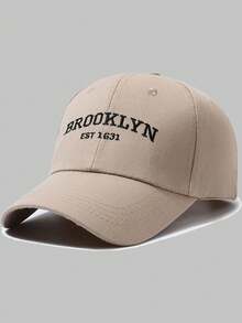 1 件 BROOKLYN EST 1631 NEW YORK 刺绣棒球帽，男女同款帽子，经典休闲时尚复古柔软吸汗带可调节尺寸轻质防晒防紫外线多功能太阳帽，适合户外运动、日常穿着、派对度假，是送给朋友的完美礼物