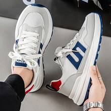 Herren 2025 Neue Lässig Retro Weiche Sohle Rutschfeste Atmungsaktive Dicke Sohle Vielseitige Laufschuhe - Weiss - Übersicht 4