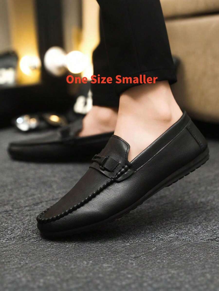 Herren Mode Business Anzugschuhe, bequeme Lederschuhe mit weicher Sohle, Slip-On Loafer (Produkt fällt klein aus, empfehlen Sie eine Nummer größer zu bestellen)