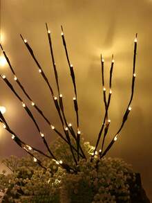 1pc 20-Bulb Artificial Branch Lamp LED String Lights, Creative Decorative Lighting For Living Room, Bedroom, Coffee Shop, Holiday Home - Multicolor - View 2