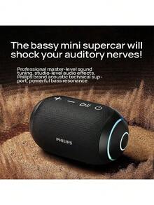 PHILIPS TAS3209 便攜式藍牙音響 桌上型電腦/電視無線伴侶 一鍵免持通話 內建重低音音質出眾 小巧便攜節省空間