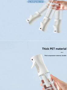 1pc 300ml Barbecue Spray Bottle,Clear Dispensers Creative Kitchen Oil Bottle Press Fine Mist Seasoning Bottle, Plastic Spray Bottle Can Be Used For Air Fryer Watering Flowers Spray Bottle,Olive Oil Vegetable Oil Spray Bottle,Hair And Facial Spray. - Multicolor - View 5