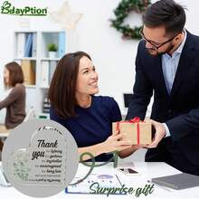 Placa acrílica para decoración de escritorio, adecuada como regalo para mujeres y hombres, Día del Jefe, Apreciación de fin de año para maestros/directores, Navidad para compañeros de trabajo/jefe/supervisor/mentor/gerente/secretaria