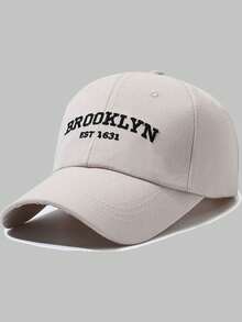 1 件 BROOKLYN EST 1631 NEW YORK 刺绣棒球帽，男女同款帽子，经典休闲时尚复古柔软吸汗带可调节尺寸轻质防晒防紫外线多功能太阳帽，适合户外运动、日常穿着、派对度假，是送给朋友的完美礼物