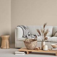 1卷纯色自粘乙烯基壁纸，可移除可剥离，接触纸，适用于橱柜、客厅、厨房、卧室现代装饰、家具翻新、秋季装饰 - 米色 - 查看 8