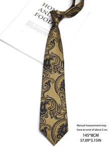 1pc Paisley Pattern Handmade Necktie, Suitable For Business, Casual, Party, Wedding, Gift - Multicolor - View 10