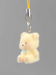 Mehrfarbiger kleiner Bär Handyanhänger, Handy-Accessoire, Handykette, Handyanhänger, Handy-Dekoration, Plüsch-Handyanhänger, Perlen-Handyanhänger, Schlüsselanhänger-Handyanhänger, Taschenhänger, Cartoon-Handyhänger.