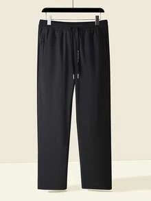 Herren Lässig Thermofutter Gerade Bein Hose, Dicke Warme Outdoor Sport Hose, Herbst/Winter