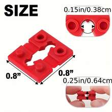 12 件电气箱垫片、松动插头固定开关和插座垫、电源延长插座垫、灯开关垫 - 紅色 - 查看 3
