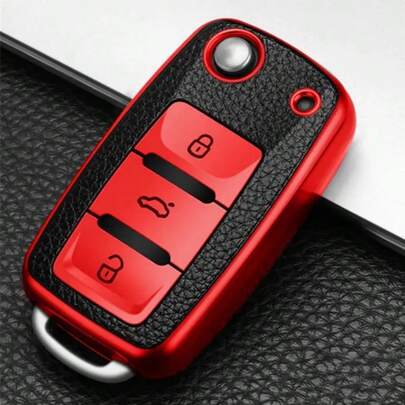 Funda protectora de silicona para llaves de coche, cobertura completa para protección de llaves de VW Polo, Golf, Passat, Tiguan, Beetle, Caddy, Eos, Skoda Octavia, Seat