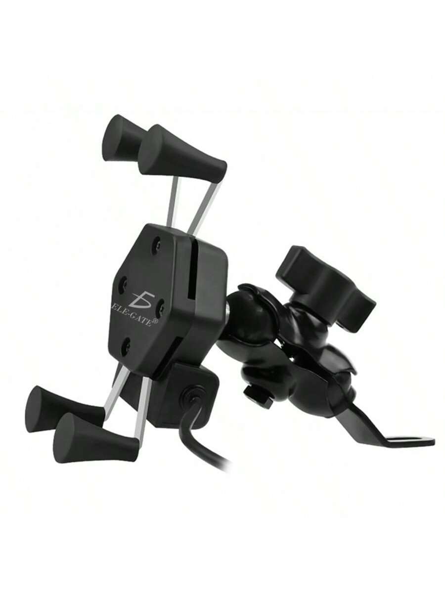 Cargador USB y soporte para teléfono de motocicleta