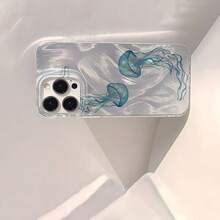 Feather Yarn Mobile Phone Case With Two Beautiful Blue Patterns, Suitable For All Series Of - Multicolor - View 4