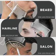 050White Barber Pencil For Lineup Magic Hairline Beard Guide Shaping Pencils Barber Chalk For Design Hairline Razor Trace Barber Pencils Set With Sharpener Ruler Brush For Men-1 - Black White - View 5