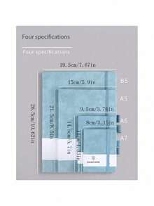 1pc A7 Lace-Up Notebook, A5 Skin-Feel Leather Student Diary Notebook, A6 Student Memo Daily Planner