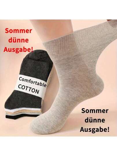 5 pares de calcetines holgados de malla transpirable de talla grande, calcetines hasta el tobillo, adecuados para hombres, ancianos, diabéticos, embarazadas, pies hinchados, gran regalo para los mayores, otoño