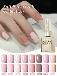 XEIJAYI 8Pcs 15ml Gel Nail Polish Set Semi Permanent UV Gel Polish Kits All For Manicure Kit Soak Off UV LED Vernis Nail Art DIY Home Salon Gift For Women - Hồng - Xem 2