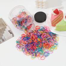 1000 piezas Scrunchies con estilo Y2K de lunares, lazos elásticos de tamaño mini, accesorios elegantes, versátiles, lindos y de moda para uso diario, casual, fiesta, viajes, adecuados para peinados, lavado de cara y baño, maquillaje, combinación de ropa, sujetadores de coleta, bandas elásticas para el cabello, diademas