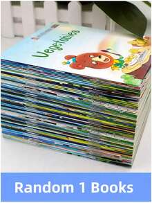 English Graded Reading Materials, Children's English Picture Books, Initiating Enlightenment Education, Early Education Storybooks Set Of 60 Pocket-Style Educational Textbooks, English Picture Books As Children's Gifts, School, Student, Stationery, School Supplies (Styles And Colors Are Random) Halloween, Christmas Gifts, New Year Gifts - Multicolor - View 12