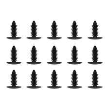 100 piezas/50 piezas/30 piezas/20 piezas Sujetadores universales de 8 mm para automóvil, Clips para revestimiento de techo, Clips, Clips para parachoques, Remaches de plástico, Revestimiento del maletero - Negro - Ver 5